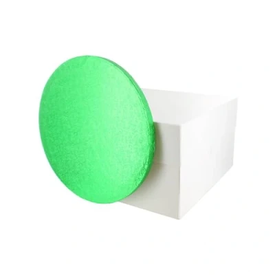 Image of Culpitt Green Board &amp; Box Set 8&quot; White Cake Drum, And Board, Storage Transport Combo