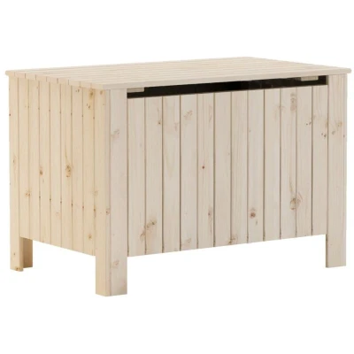 Image of vidaXL Storage Box with Lid RANA 80x49x54 cm Solid Wood Pine