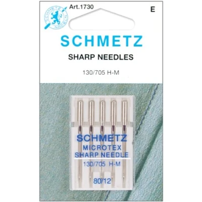 Image of Euro Notions 1730 Microtex Sharp Machine Needles, Multi Colour