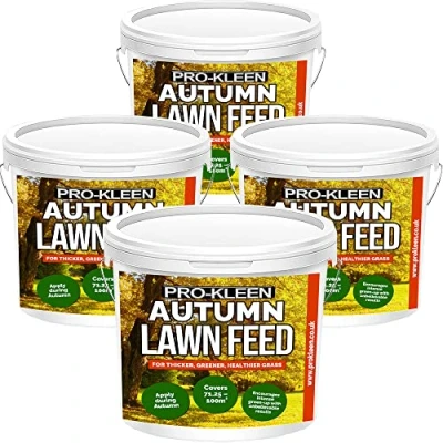 Image of Pro Kleen Autumn Lawn Feed Fertiliser Encourages Grass Green up &amp; Prevents Disease Covers to 400m2 Lasts 6 Weeks (10 kg)