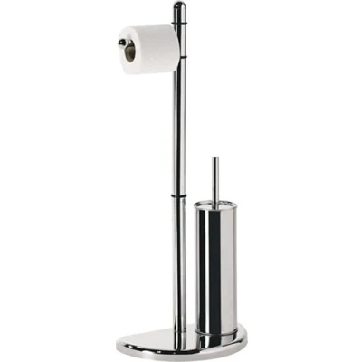 Image of Gedy Towel Holder, Hibiscus Standing, HI32, Italian Bathroom Accessories, Acero Inoxidable, Contemporary, Rectangular, 1 Unit