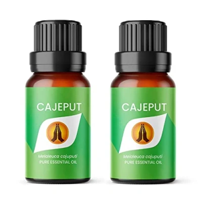 Image of Aroma Energy Cajeput Essential Oil 20ml (2 x 10ml Bottles) 100% Pure &amp; Natural