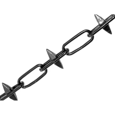 Image of Faithfull CHBOX6SB Japaned Spike Chain Black,6mm x 5m
