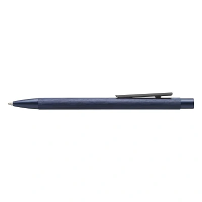 Image of Faber Castell Neo Slim Auminium Ballpoint Pen Dark Blue