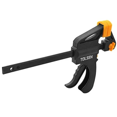 Image of Tolsen Quick Release Ratchet Clamp 300mm (12&quot;) Heavy Duty Woodworking Grip F Clamps