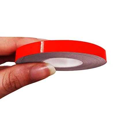 Image of 4R Quattroerre.it 10489 Trim Stripes Adhesive Strips for Cars, Neon Red, 7 mm x 10 mt