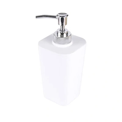 Image of Douceur d&#039;Intérieur Soap Dispenser Soft Touch Effect 7 x 17.5 cm white