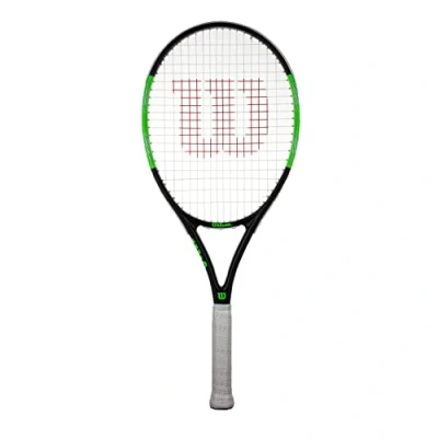 Image of wilson Blade Elite 105 Adults Tennis Racket (Available in Grip Sizes 1 to 4) (Grip 3 (4 3/8&#039;&#039;)), Black, Green, White
