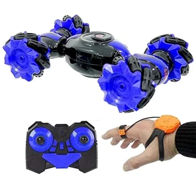 Image of Suprills Boys Toys RC Speed Pioneer Car with Hand Gesture Control, Gravity Sensor, 2.4GHZ, Double Sided Flips 360 Perfect Toys, Multi Function Stunt