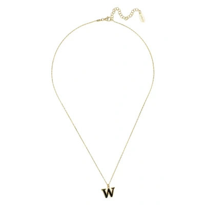 Image of Latelita Initial W Necklace, Women&#039;s, Size: One Size, Black