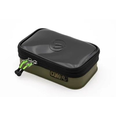 Image of Korda Compac 110 Tackle Storage System Waterproof EVA Material, Clear Lid, Zipped Pouch for Organization Compact and Durable