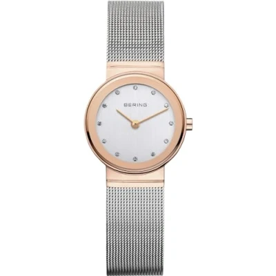 Image of BERING Women Analog Quartz Classic Collection Watch with stainless steel Strap and Sapphire Crystal 10126 066