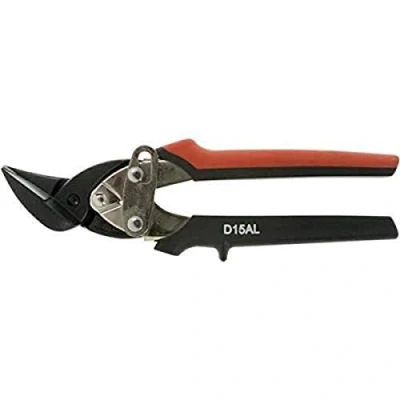 Image of Bessey D15AL BE Left Straight Cut Compact Aviation Snip 0ffset Jaw, Green/Black by