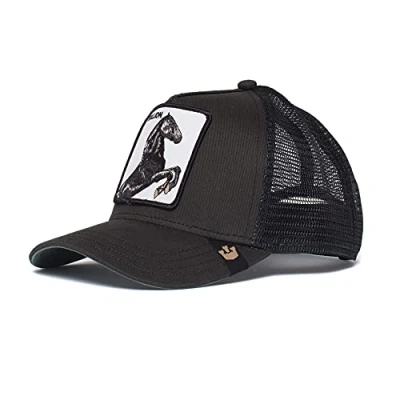 Image of Goorin Bros. Men&#039;s The Farm Trucker Hat Baseball Cap, Black, One Size
