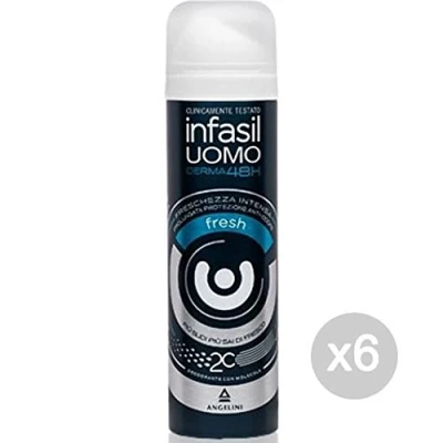 Image of Set of 6 infasil Men Fresh Deodorant Spray ML 150 Care and Hygiene the Body