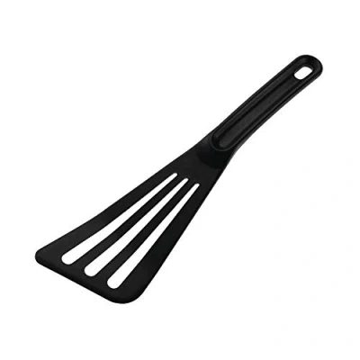 Image of MatferBourgeat FA965 Pelton Spatula Perforated, Black, 20mm x 90mm 300mm