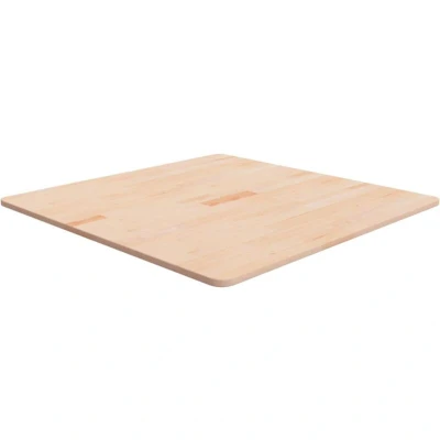 Image of vidaXL Square Table Top 80x80x1.5 cm Untreated Solid Wood Oak