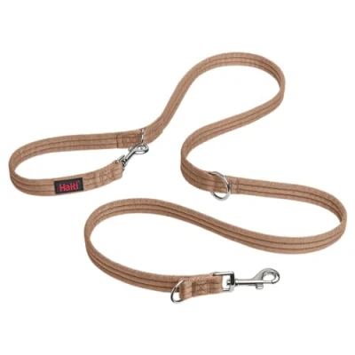 Image of HALTI Training Lead Professional Dog to Stop Pulling on the Lead, Perfect for Puppy Walks, Easy Use Double Ended Leash, Lightweight Soft &amp; Durable (Size Large, Desert Sand, 2m)