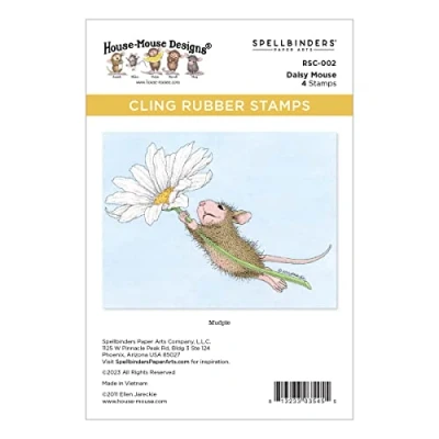 Image of Spellbinders Daisy Cling Rubber Stamp from The Spring Collection by House Mouse Designs, RED, ONE