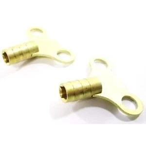 Image of Toolzone 2 Piece Radiator Keys Brass