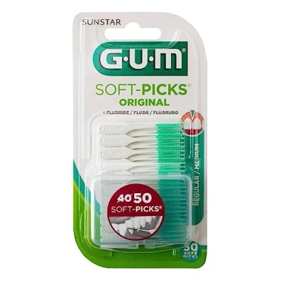 Image of Gum 158155 Soft Picks Original Brushes, Regular, Pack of 50