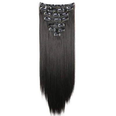 Image of CAISHA XXL 24&quot; 8 Pieces Set Clip In Extensions Hair Extension Hairpiece Straight Chocolate Brown CES21