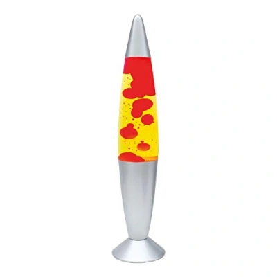 Image of Global Gizmos 16&quot; Lava Lamp Yellow Liquid &amp; Red Wax