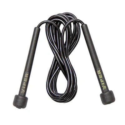 Image of VIPER Speed Skipping rope Boxing Great jump for Fitness, Speed, Conditioning &amp; Fat Loss. Boxing, Home Gym Workouts, Training outdoor exercise (Black)