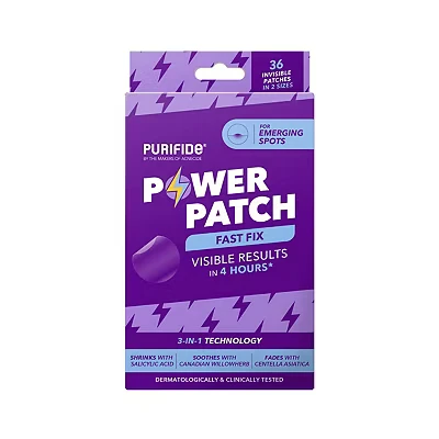 Image of Purifide by Acnecide Power Pimple Patches, 36 Invisible Spot Patches with Salicylic Acid, Treatment for All Skin Types