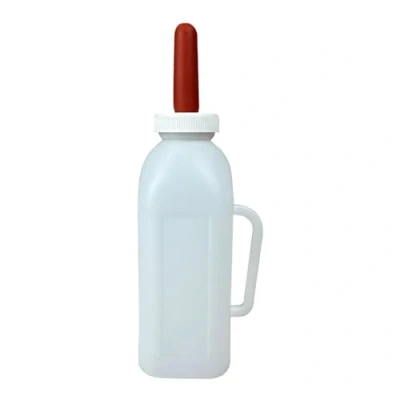Image of Calf Feeding Bottle, Lamb Bottle Milk Goat with Soft Nipple, Feeder Nursing Bottles