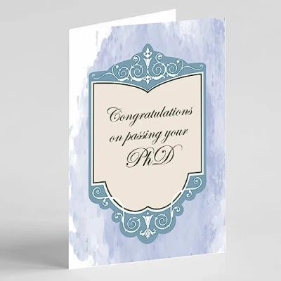 Image of Beebooh cards Ornate celebration Passed PhD card