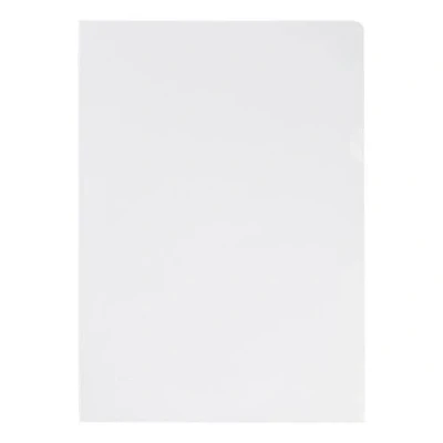Image of 5 Star Office Folder Cut Flush Embossed Polypropylene Copy Safe 120 Micron A4 Clear [Pack 100]+Free Finchley Refill Pen