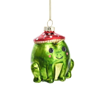 Image of Frog With Mushroom Hat Bauble