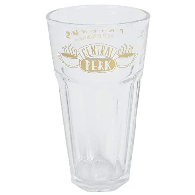 Image of Friends GP85421 Tumbler Mug, Glass , White