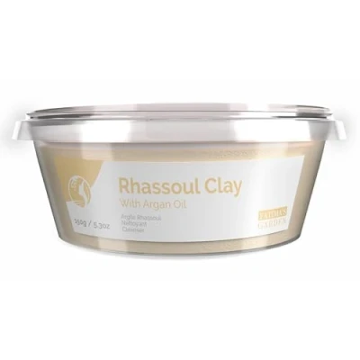 Image of Fatima&#039;s Garden Rhassoul Clay with Argan &amp; Eucalyptus Detox Soften, 150g