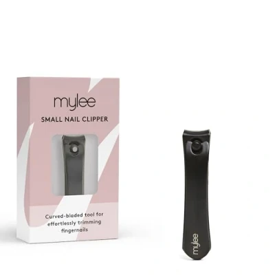 Image of Mylee Small Nail Clipper Professional, Sleek, Matte Black, Stainless Steel, Salon Quality for Precision Trimming of Fingernails