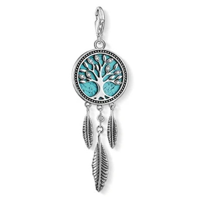 Image of Thomas Sabo Women Sterling Silver Cubic Zirconia Key Chain 1844 646 17