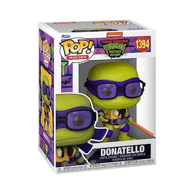 Image of Funko Pop! Movies: Teenage Mutant Ninja Turtles (Teenage (TMNT) ) Donatello Collectable Vinyl Figure Gift Idea Official Merchandise Toys for Kids &amp; Adults Movies Fans