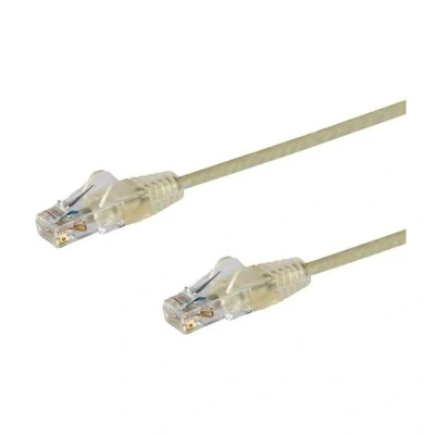 Image of 3 m CAT6 Cable Slim Patch Cord Grey Snagless RJ45 Connectors Gigabit Ethernet 28 AWG (N6PAT300CMGRS)