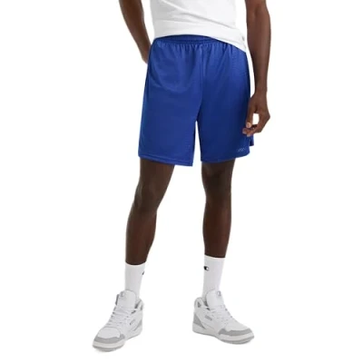 Image of Champion Men&#039;s Long Mesh Short with Pockets, Surf The Web 407q88, Large