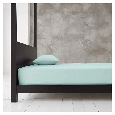 Image of Gaveno Cavailia Super Soft Plain Dyed Diamond Deep Fitted Sheet [ Double Aqua ]