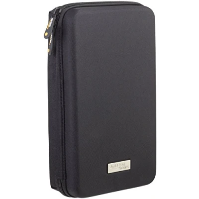 Image of Amazon Basics Travel Case Electronic Devices (e.g. GPS, MP3 Portables, Nintendo DS), Black, Solid