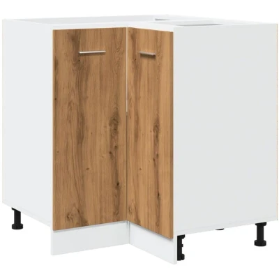 Image of vidaXL Kitchen Cabinet Lyon Artisan Oak 75.5x75.5x81.5 cm Engineered Wood