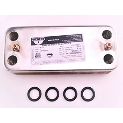 Image of HTS Heat Exchanger Compatible with BIASI PARVA M90.28S M96.28SM M96.32SM&amp; GRADA HE Plus M110.32SM &amp; M110B.32SM DHW BI1001102