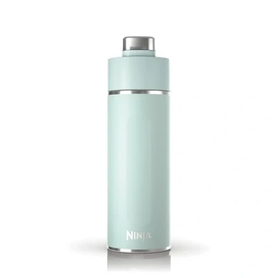 Image of Ninja Thirsti Water Bottle and Flask 530 ML With Leak Proof Lid, Designed For Carbonated, Hot &amp; Cold Drinks, Ideal Travel Sports, Triple Insulated, Stainless Steel Bottle, Mint, DW1801EUUKMT