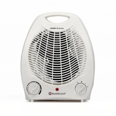 Image of Rediffusion 2000W Portable Fan Heater, 2 Heat Settings &amp; Cooling Function, Overheat Protection, Low Noise, Lightweight RED200AT, White
