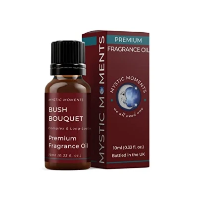 Image of Mystic Moments Bush Bouquet Fragrance Oil 10ml Perfect for Soaps, Candles, Bath Bombs, Burners, Diffusers and Skin &amp; Hair Care Items