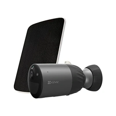 Image of EZVIZ 2K+ Solar Security Camera Outdoor No Monthly Fee with Free Local Storage 32GB, Panel Included, Long Life Battery, Colour Night Vision, Human Detection, Two Way Audio, Siren (BC1C Kit 4MP)
