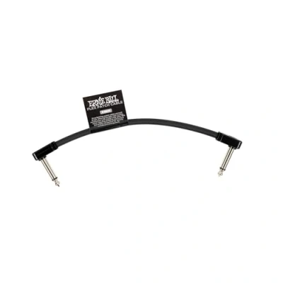 Image of Ernie Ball Flex Patch Cable 6in Black Single