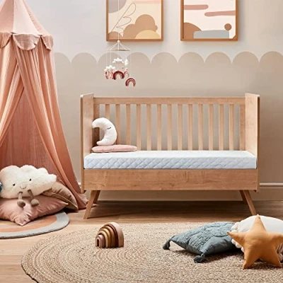 Image of Silentnight Safe Nights Lullaby Cot / Toddler Bed Mattress 140 x 70 cm Foam &amp; Chemical Free Suitable from Birth